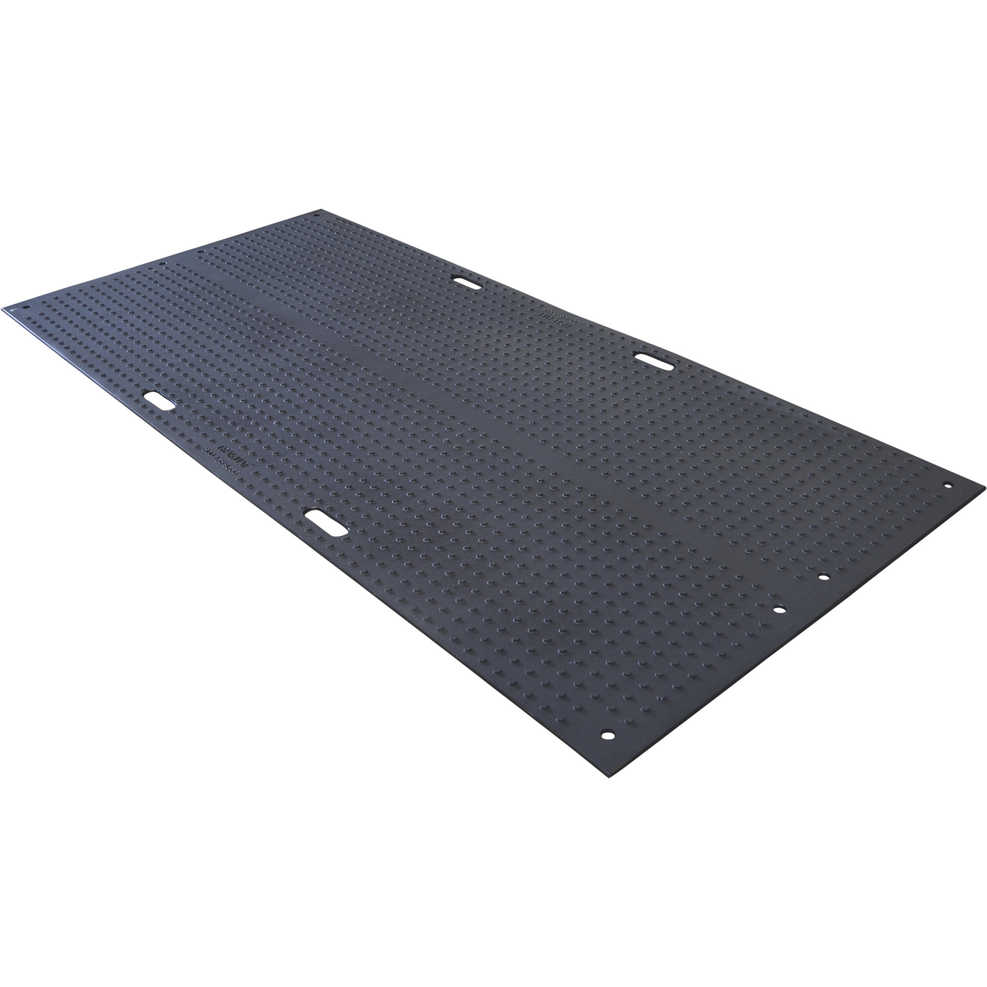 Checkers TrakMat Ground Protection Mat, Black, 44.5in.W x 8ft.L, Power Cylinder Tread Design